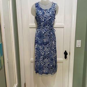 Chico’s knit batik print midi dress Chico’s size 0